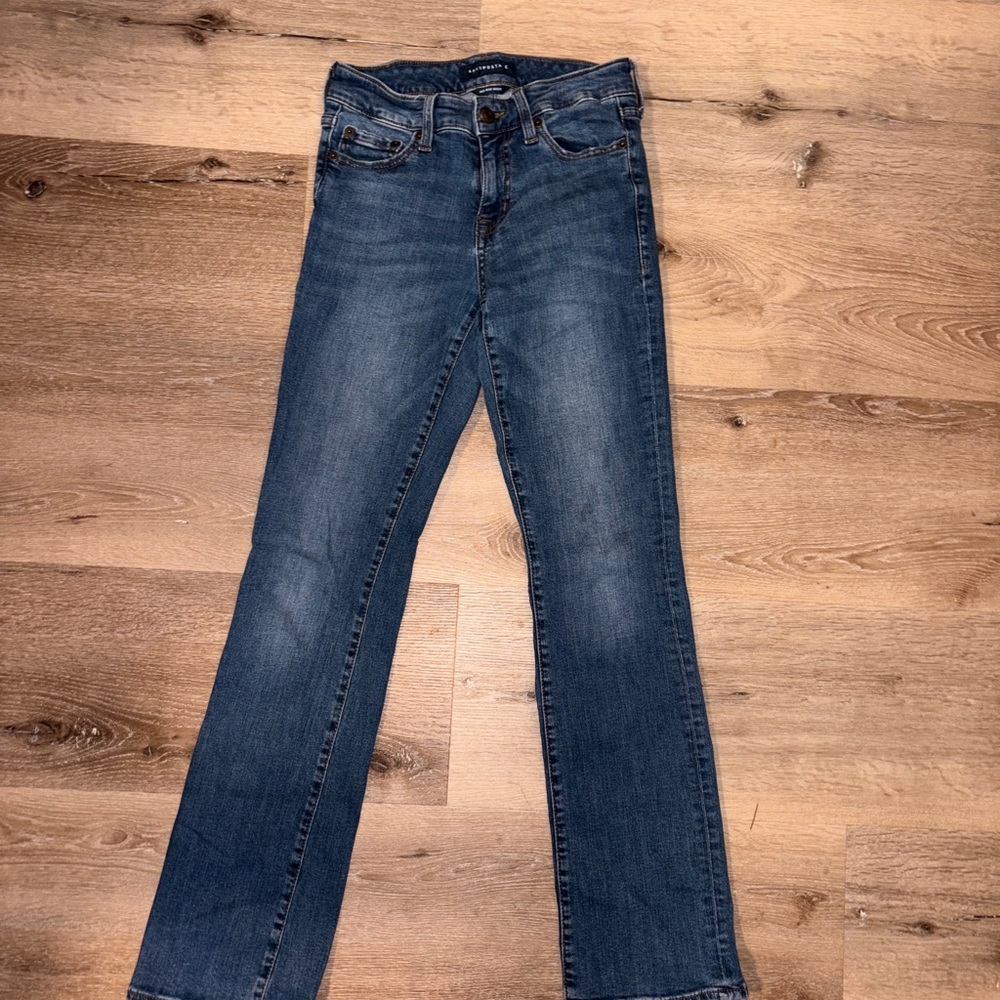 Aeropostale Women's Boot Cut Jeans in Medium Blue